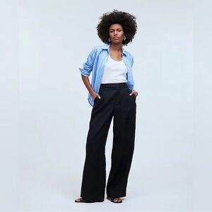 Madewell Harlow Wide-Leg Pant in 100% Linen